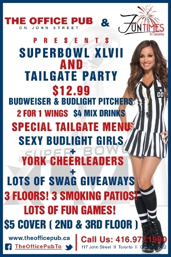 Super Bowl Sunday XLVII Tailgate Experience!